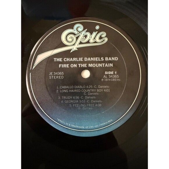 Charlie Daniels Fire On The Mountain LP Epic 1974 Gatefold JE 34365 NM Cleaned - Picture 6 of 8